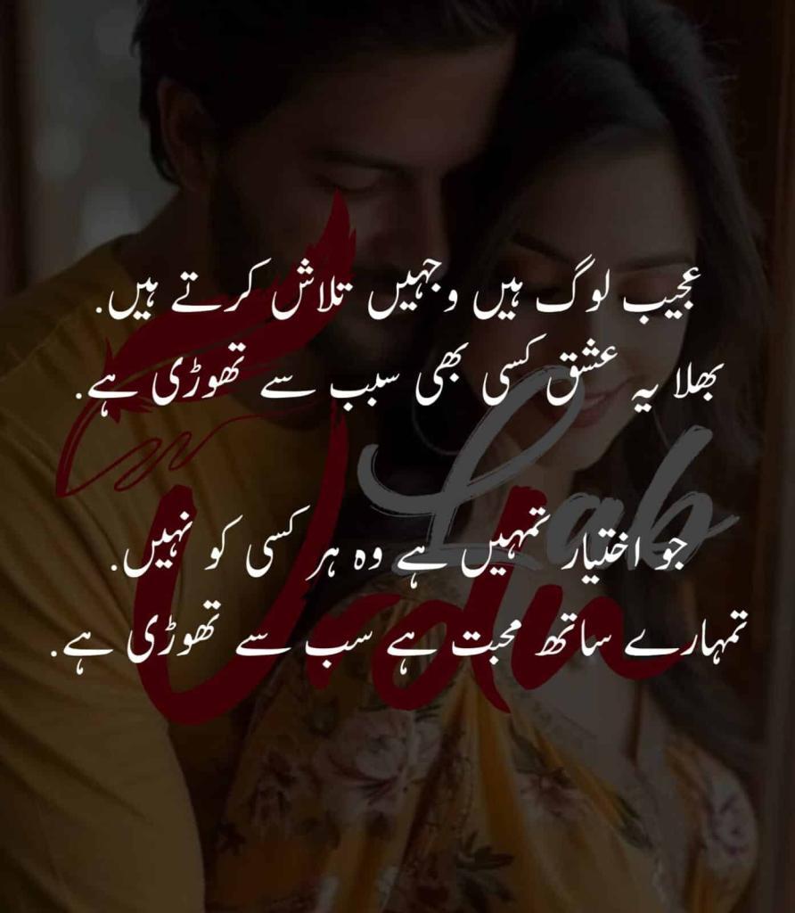 Ajeeb Log Hain Wajhain Talash Karte Hain
